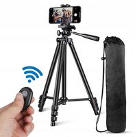 STATYW STOJAK FOTOGRAFICZNY UCHWYT NA TELEFON TRIPOD PILOT BLUETOOTH 108 CM