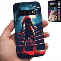 ETUI DO SAMSUNG GALAXY S10 PLUS - BOKS SPORTY WALKI BOKSERZY WZORY + FOLIA