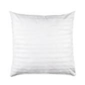 Poszewka satyna bambusowo-bawełniana STRIPE WHITE 40x40 biała