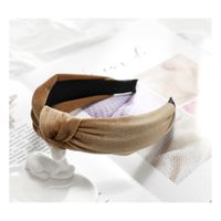 opaska turban z materiału krem o229k
