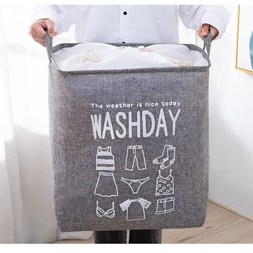 pojemnik na zabawki kosz, worek na pranie ze ściągaczem 50x40x50 cm na Arena.pl