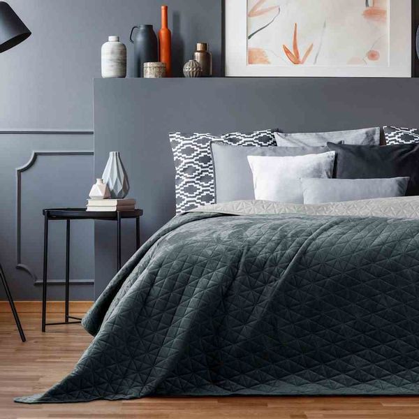 BEDS/AH/LAILA/GRAPHITE+SILVER/200x220 zdjęcie 4