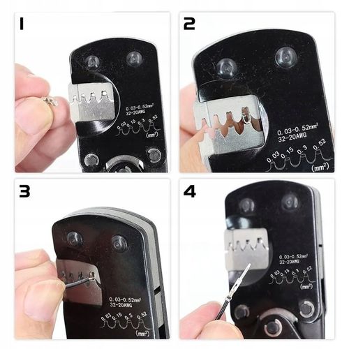 ZACISKARKA KONEKTORÓW MINI PINÓW STYKÓW D-SUB Molex Jst Tyco Bls DuPont na Arena.pl