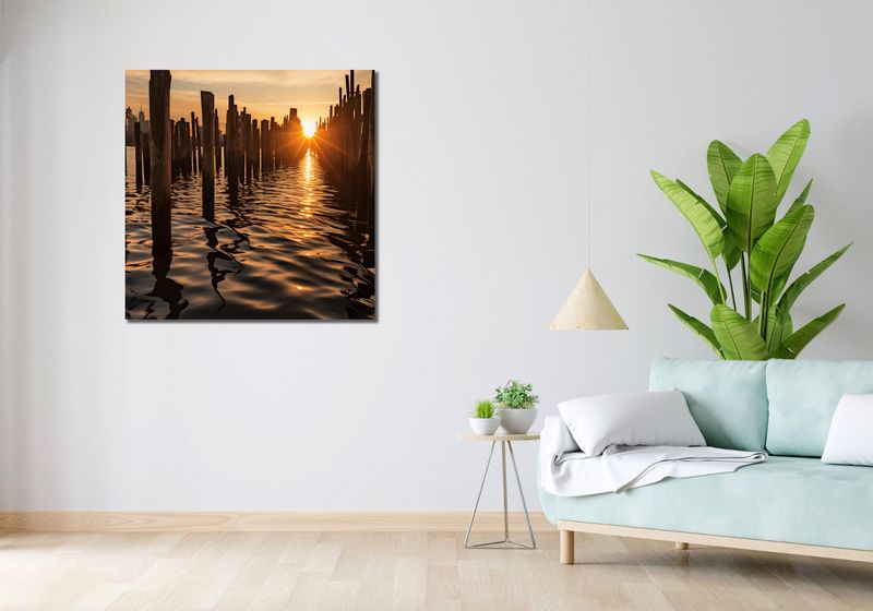 Obraz 90x90cm Samotna Choinka zdjęcie 2