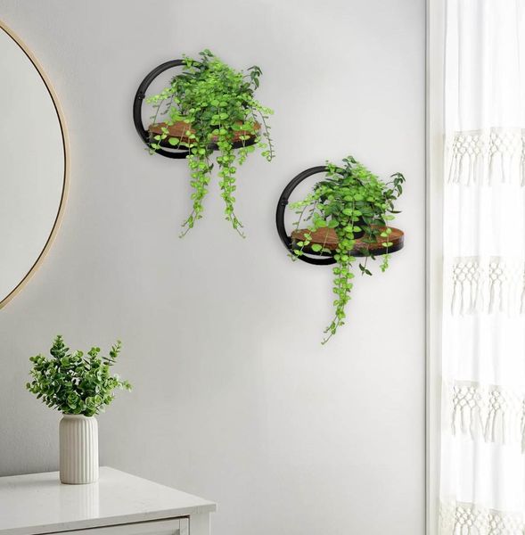 Kwietnik metalowy ścienny czarny Ebro Rustic loft zdjęcie 8