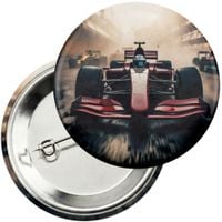 Przypinka z agrafką 59mm - BOLID F1 WYŚCIGI SPORT