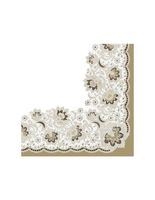 SERWETKI MAKI POL-MAK 33X33 ELEGANT RICHELIEU GOLD