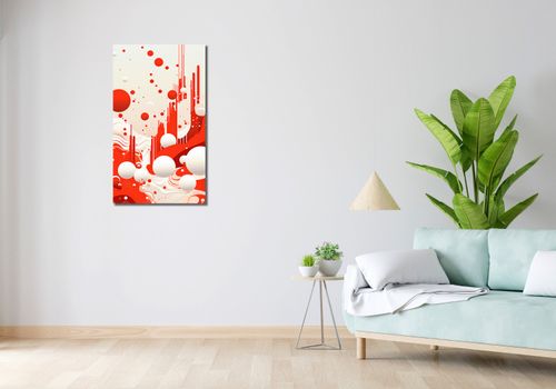 Obraz 50x90cm Krwiście Czerwone Wibracje na Arena.pl