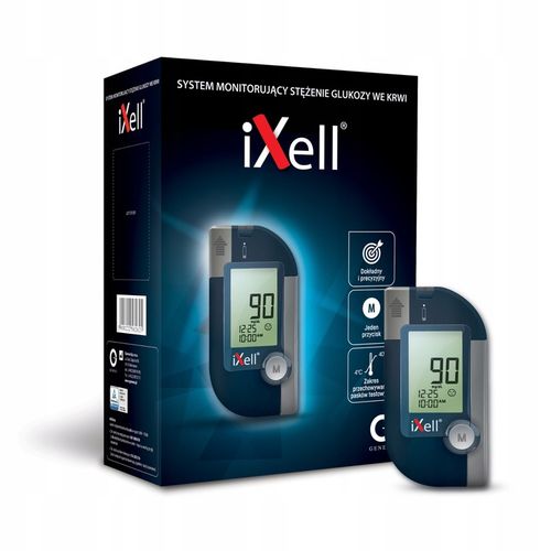 Glukometr iXell + paski, lancety, nakłuwacz, etui na Arena.pl