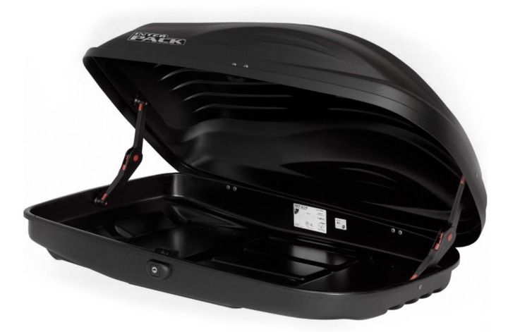 Box dachowy bagażnik Inter Pack Stella 370 czarny kevlar zdjęcie 4