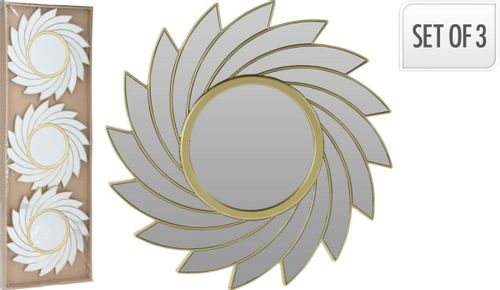 Zestaw 3 luster Rowley złote na Arena.pl