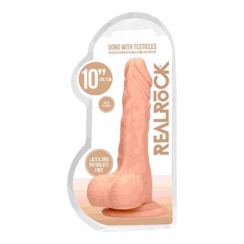 Dildo Z Jądrami 25 Cm Kremowe na Arena.pl