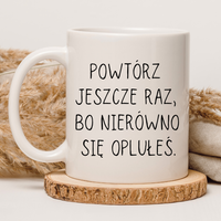 CHAMSKI KUBEK BEZ CENZURY | ŚMIESZNY PREZENT | DO PRACY BIURA DOMU | 330 ml