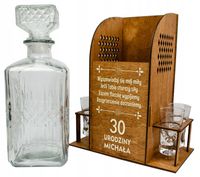 KONFESJONAŁ PREZENT NA URODZINY KARAFKA KIELISZKI