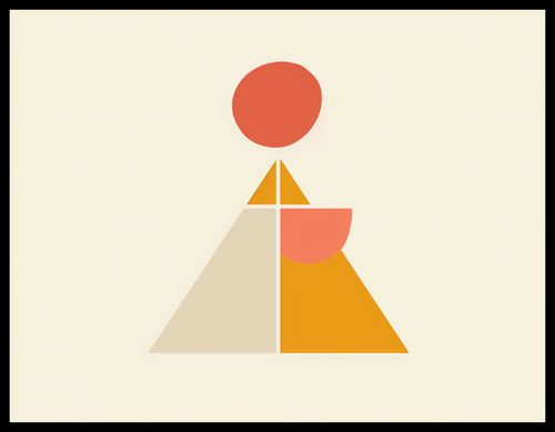 Plakat 65x50cm Piramida Równowagi na Arena.pl