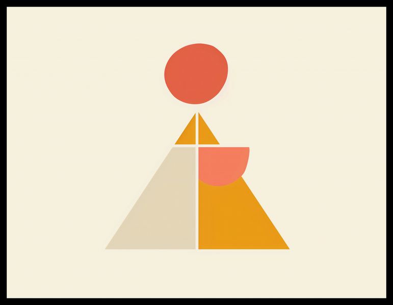 Plakat 65x50cm Piramida Równowagi zdjęcie 2