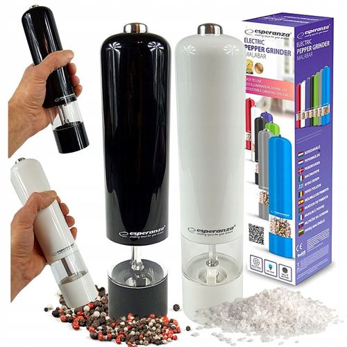 MŁYNEK DO PIEPRZU I SOLI PRZYPRAW ELEKTRYCZNY 1+1 na Arena.pl