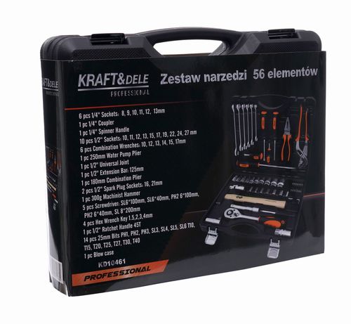 zestaw narzędzi 56 el. kd10461 na Arena.pl