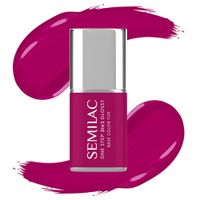 SEMILAC LAKIER HYBRYDOWY 3w1 ONE STEP GLOSSY S595 BRIGHT PURPLE 7ml