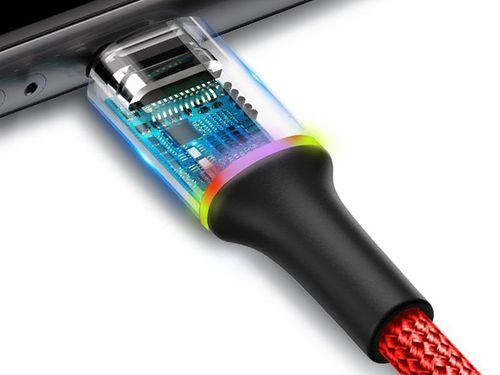 Baseus Kabel Halo Data USB - Lightning 2.4A 50 cm red na Arena.pl