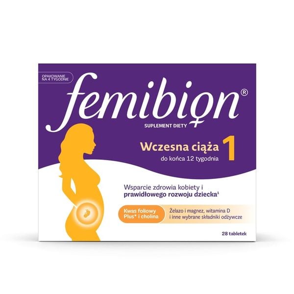 Femibion 1 Wczesna Ciąża 28 tabletek zdjęcie 1