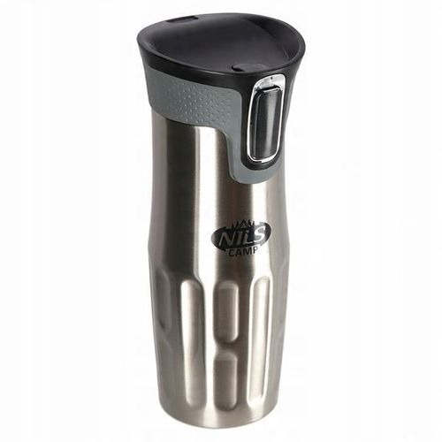 Turystyczny KUBEK TERMICZNY na wyjazdy 420ml silve na Arena.pl