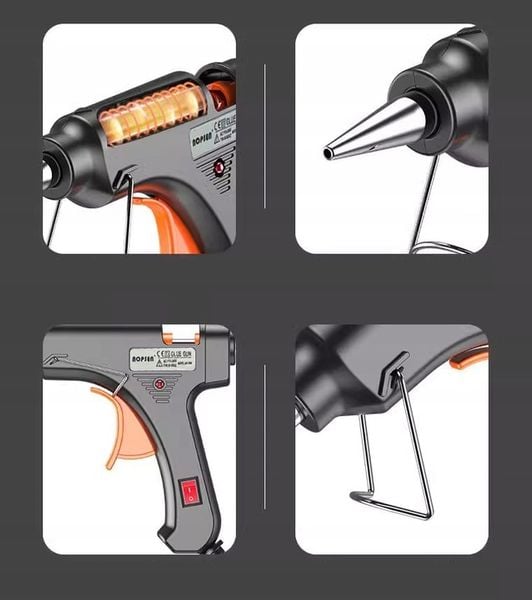 PRECYZYJNY PISTOLET DO KLEJENIA NA GORĄCO KLEJARKA + ZESTAW 20 LASKI KLEJU zdjęcie 2
