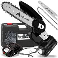 PIŁA ŁAŃCUCHOWA AKUMULATOROWA PILARKA OGRODOWA DO DRZEWA 6 CALI 2 X