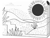 Obraz 50x40cm Linearny Pejzaż