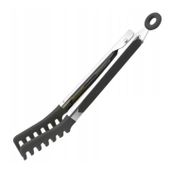 Szczypce do makaronu spaghetti PRACTICO stal nierdzewna silikon nylon szary ciemny