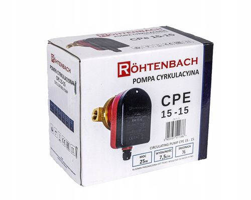 POMPA OBIEGOWA CYRKULACYJNA DO WODY CIEPŁEJ C.W.U. CPE 15-15 KABEL na Arena.pl