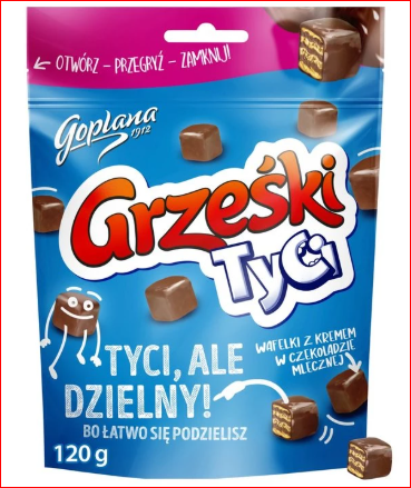 GRZEŚKI TYCI MLECZNE 120G zdjęcie 1