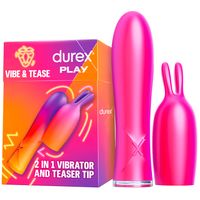 Wibrator Durex Vibe & Tease Z Dodatkową Nakładką
