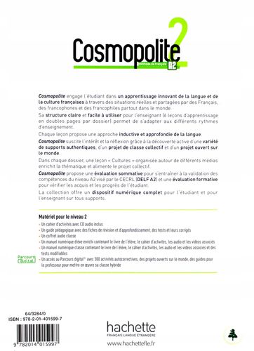 Cosmopolite 2 Podręcznik A2 Francuski Hachette na Arena.pl