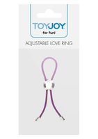 adjustable love ring purple