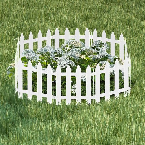 Płotek ogrodowy biały 30x30 cm 10 szt. na Arena.pl