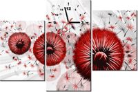 60CM 90 ZEGAR 3 ELEM CZERWONE DMUCHAWCE 6 ŚCIENNY