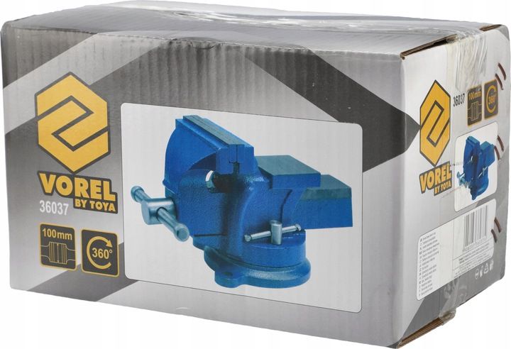 IMADŁO ŚLUSARSKIE OBROTOWE 100MM VOREL ŻELIWNE zdjęcie 6