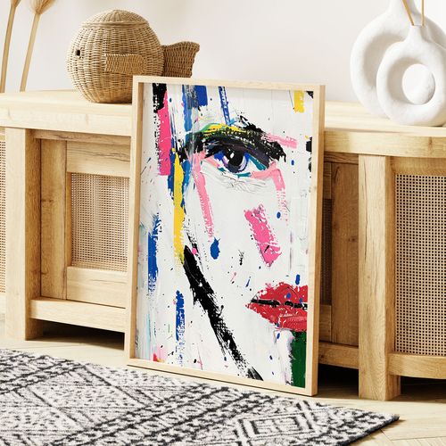 Plakat abstrakcja portret twarz 50x70 cm na Arena.pl