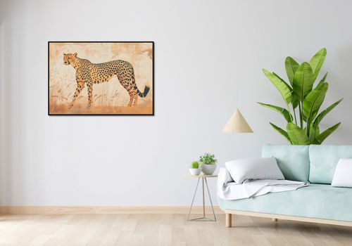 Plakat 100x70cm Gepard w Ruchu na Arena.pl