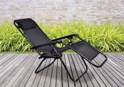 Leżak ogrodowy Orion Zero Gravity czarny na Arena.pl