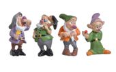 figurka akrylowa  krasnal  3x2,5x5,5cm 4szt  RD22-2785