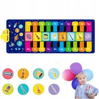 MATA DO TANECZENIA MUZYCZNA PIANINO KLAWIATURA MUZYKA TANECZNA W ZESTAWIE