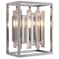 Kinkiet glamour Acadia 81932 Endon do jadalni z kryształkami przezroczysty