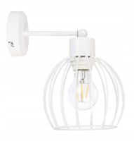 LAMPA KINKIET ścienny stały loft drut KULA na E27