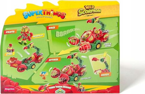 SUPERTHINGS Super Things Zings Zestaw Pojazd Wild Scorpion z Kid Skorpilot na Arena.pl