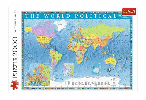 Puzzle 2000 Polityczna Mapa Świata 27099 na Arena.pl