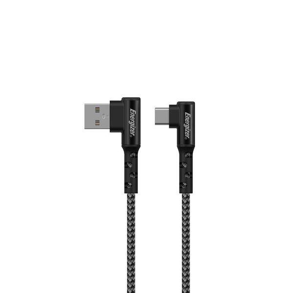 Energizer Ultimate - Kabel gamingowy USB-A do USB-C 90° 2m (Czarny) zdjęcie 1
