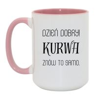 Duży Biało-Różowy 450 ml