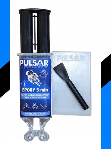 KLEJ EPOKSYDOWY DWUSKŁADNIKOWY PULSAR SZYBKOSCHNĄCY 5 MINUT BEZBARWNY 25ml na Arena.pl